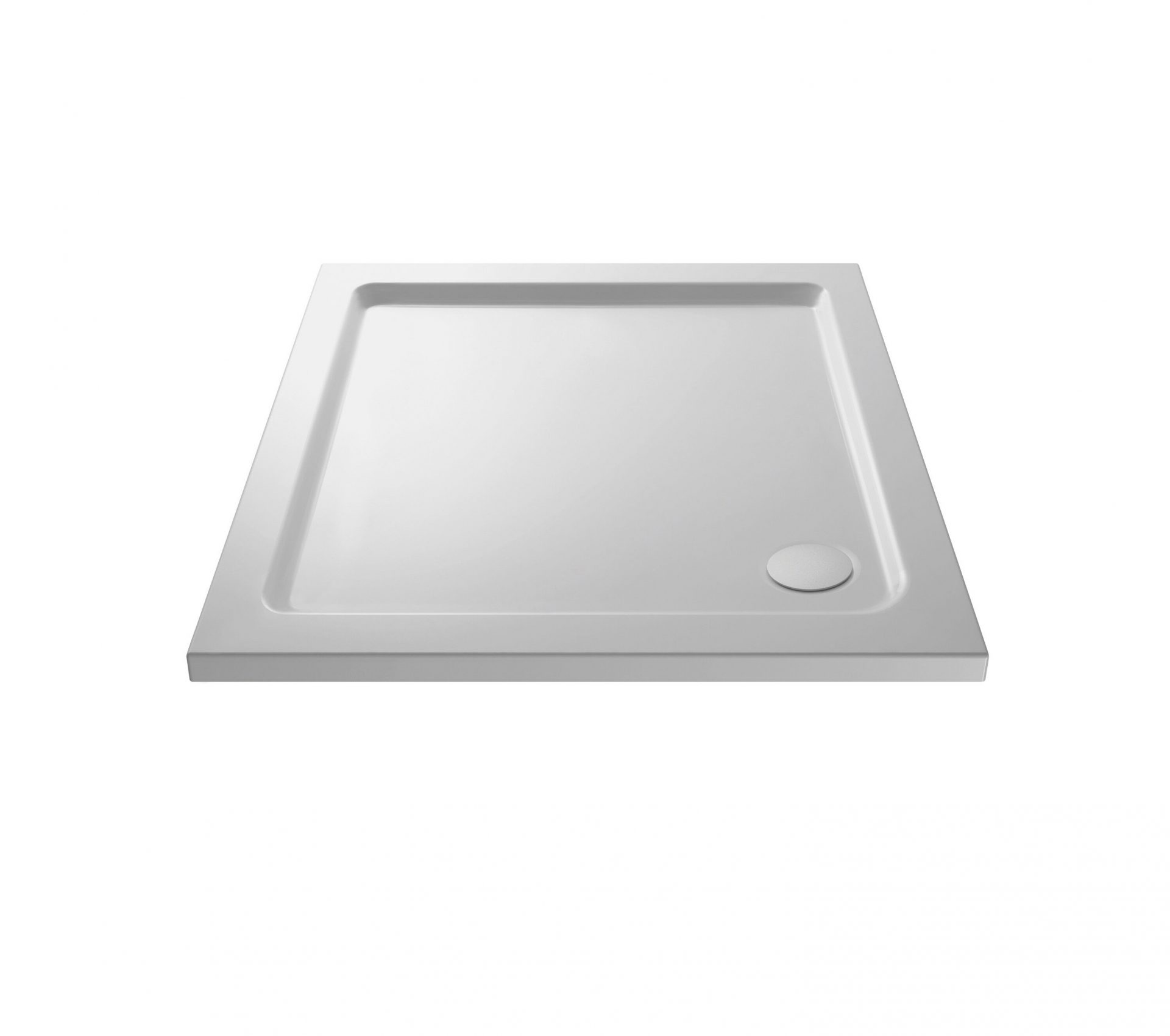 Nuie 40mm Slimline Square Shower Tray – Gloss White