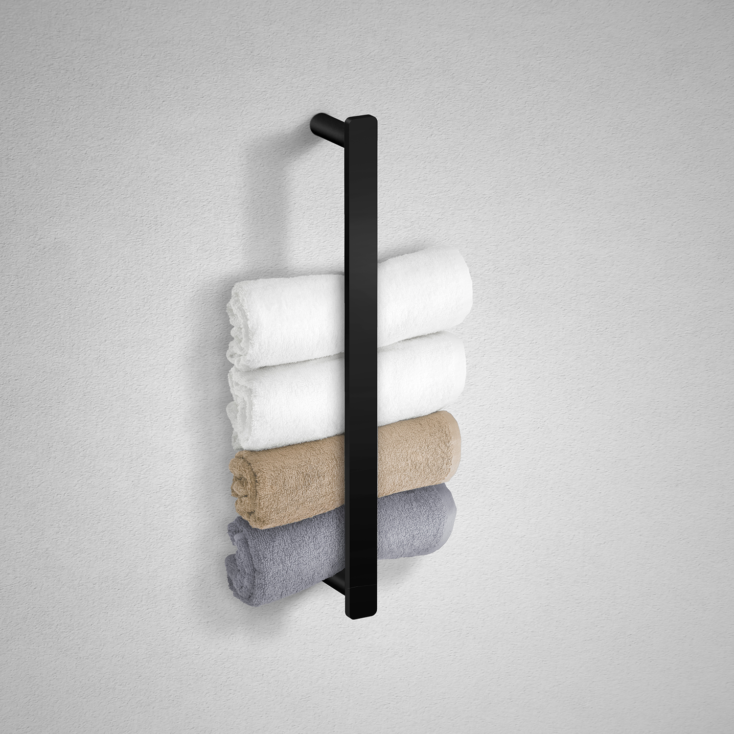 Smedbo Outline Guest Towel Rail/Towel Rail – Matt Black