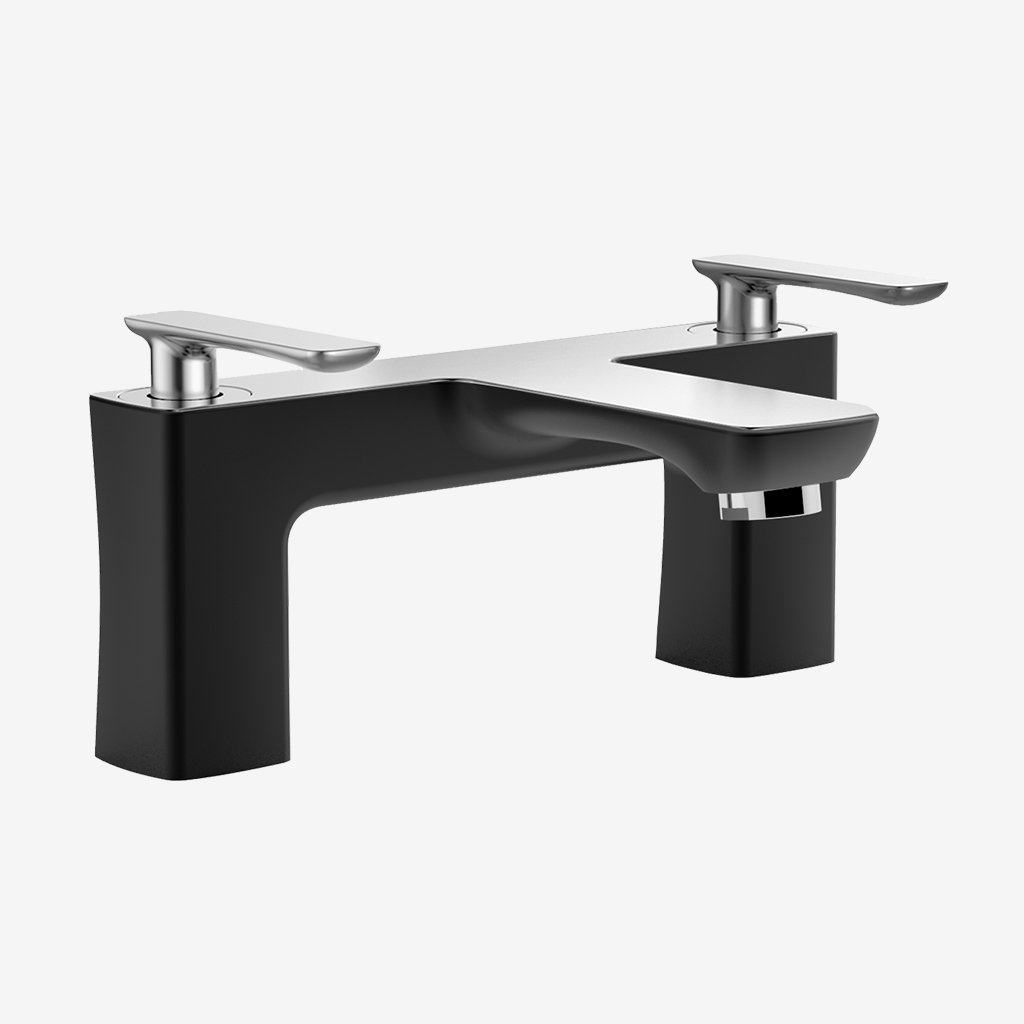 Helston Bath Filler – Matt Textured Black