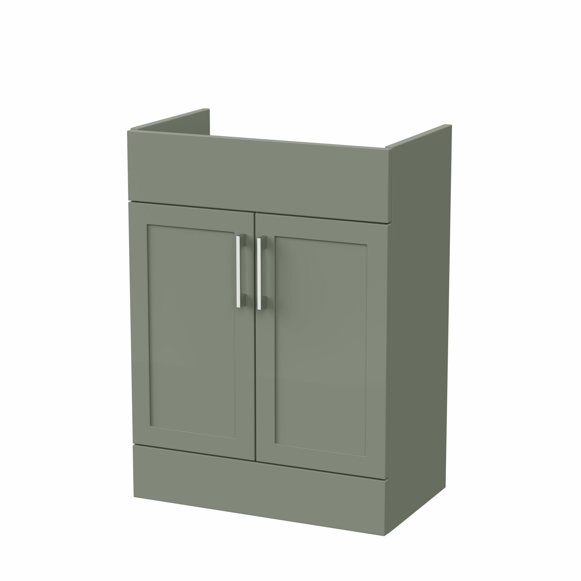 Nuie Lux Fable 600mm 2 Door Standard Floorstanding Unit – Fern Green