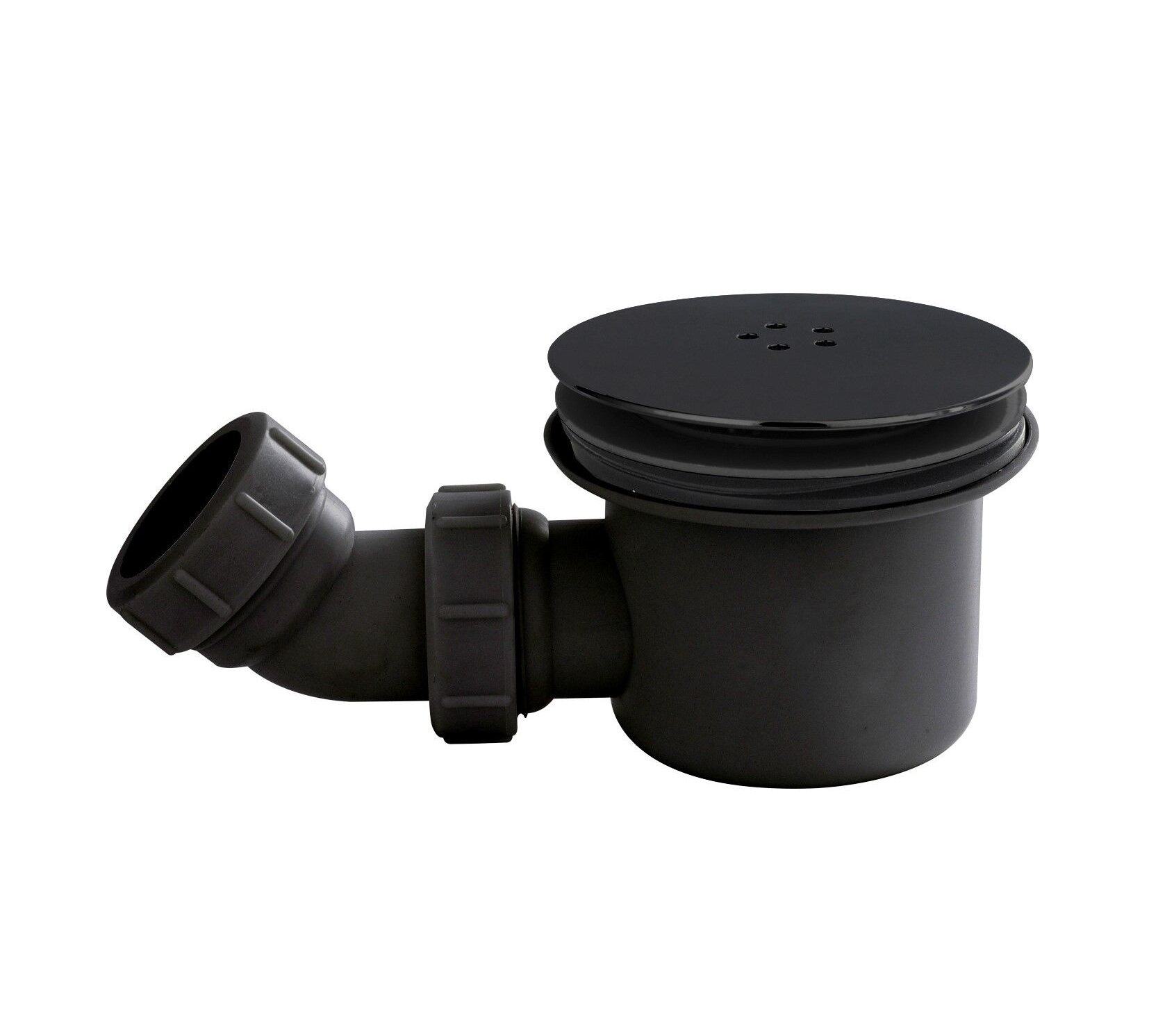 Hydro45 Standard 90mm Fast Flow Shower Waste – Matt Black
