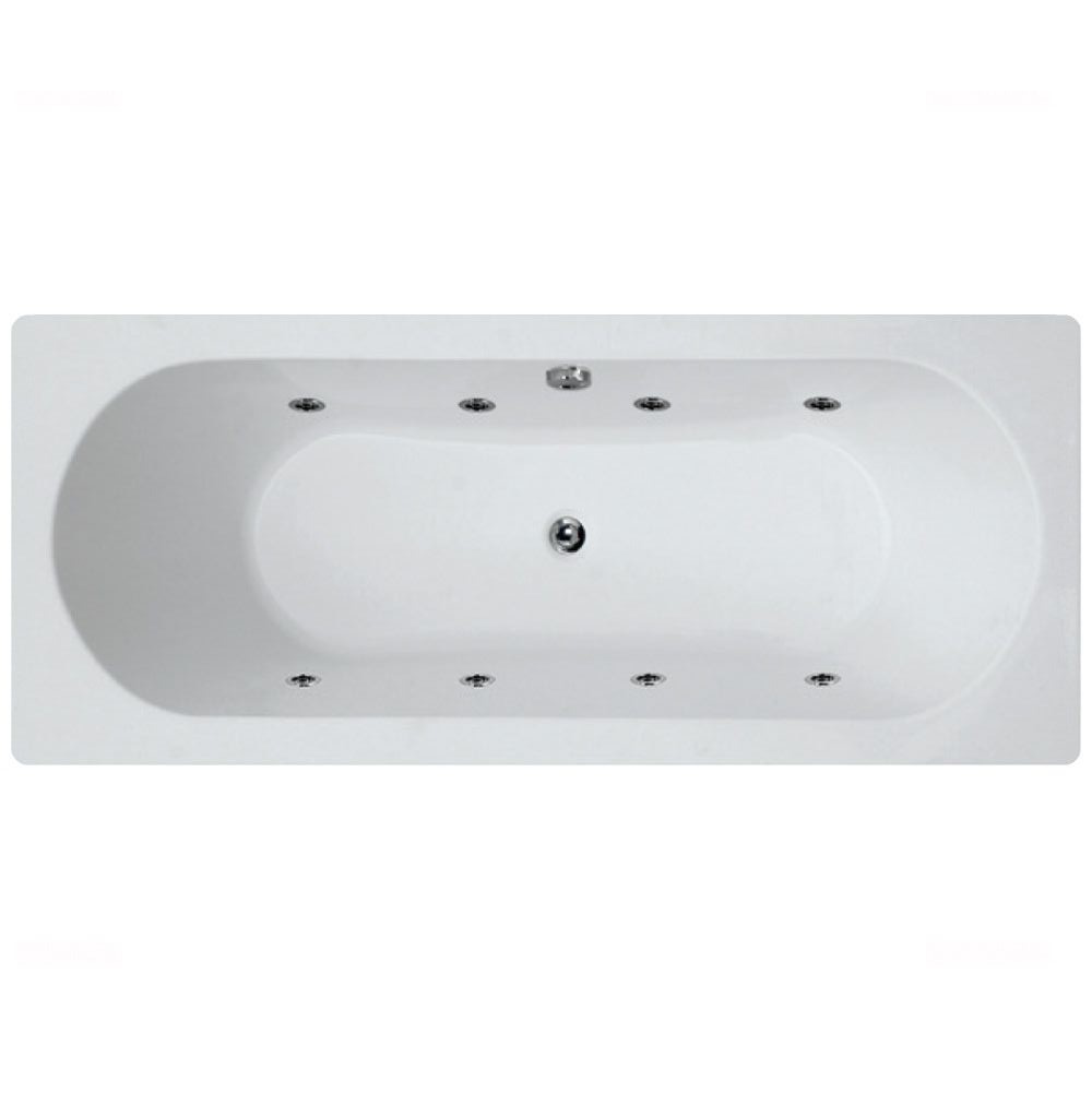 Sonas Clover 1700x750mm Double Ended 8 Jet Whirlpool Bath