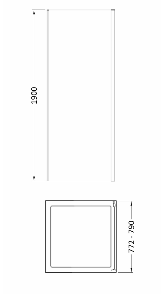 1200 x 800mm Brushed Brass Single Sliding Shower Enclosure With White Tray