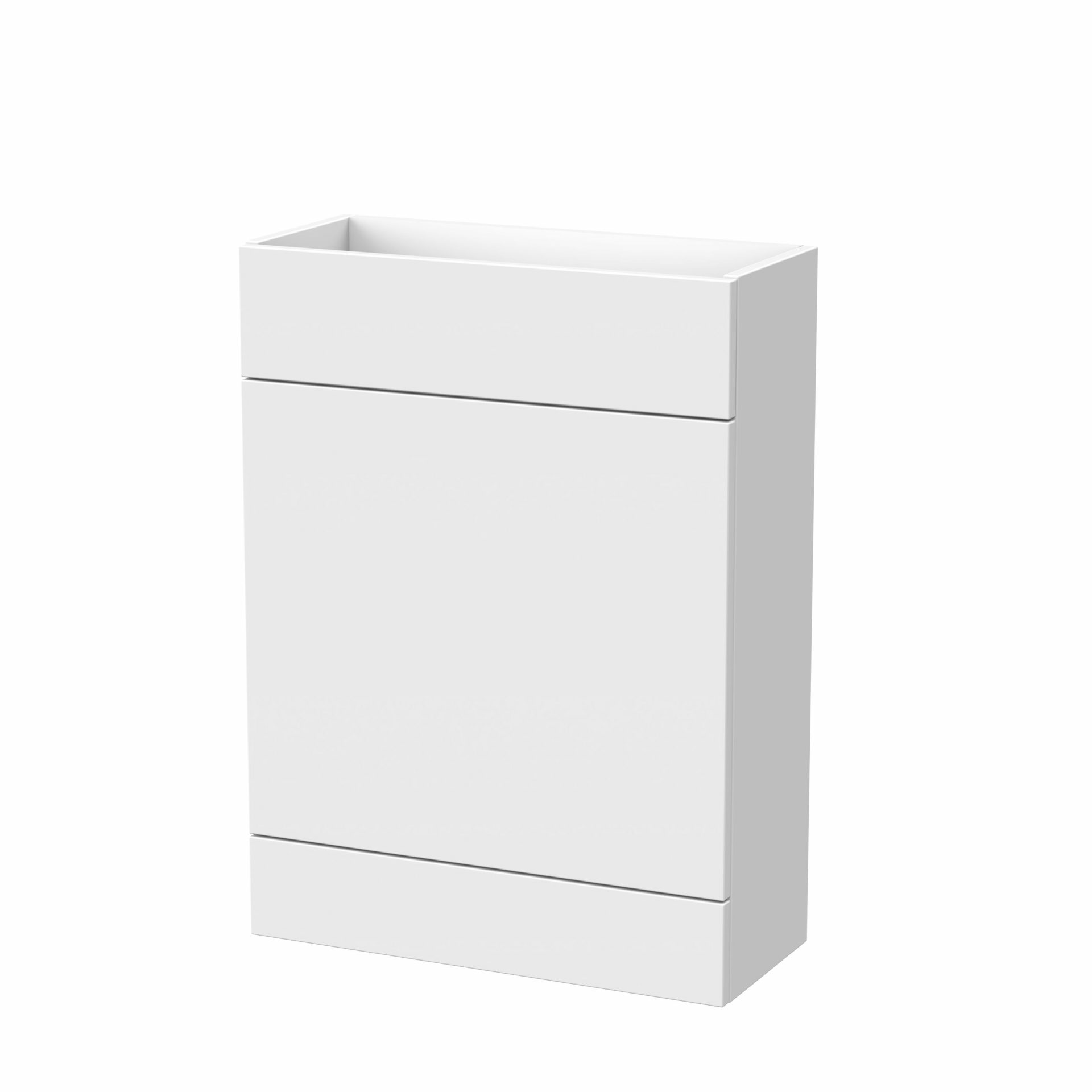 Nuie Lux Krest 600mm Slim Floorstanding WC Unit – Matt White
