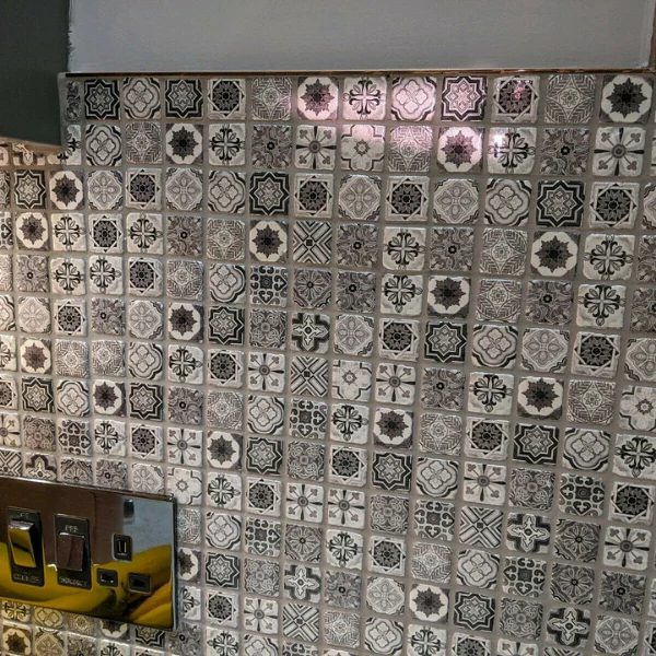 Vintage Grey Polished Mosaic Sheet 300x300mm