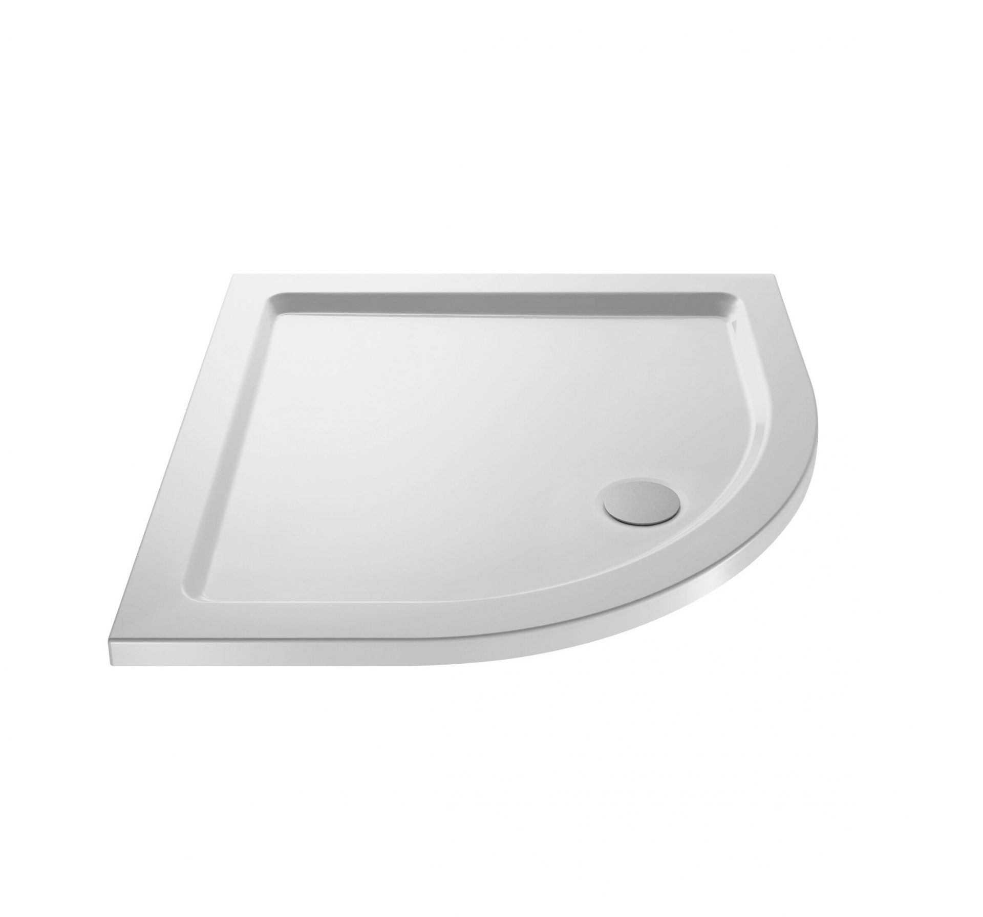 Nuie 40mm Slimline Quadrant Shower Tray – Gloss White
