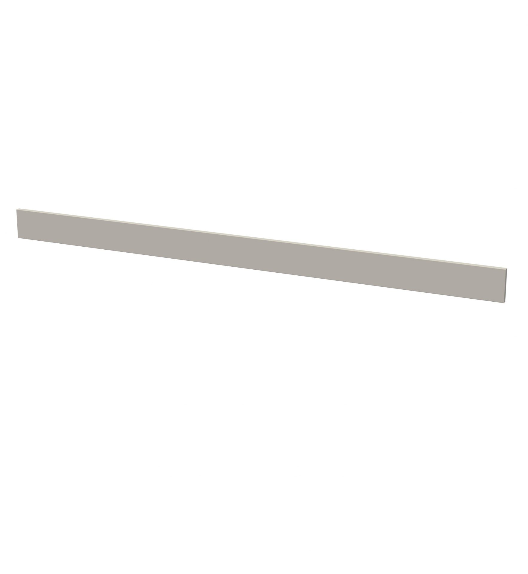 Nuie Lux Krest 2000mm Continuous Plinth – Pebble Grey