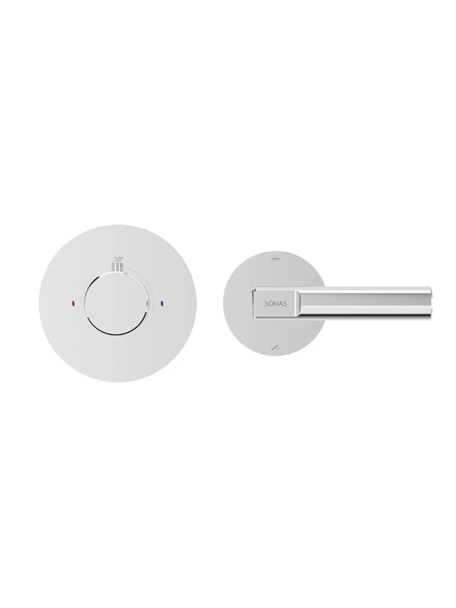 Sonas Hakk Thermostatic Concealed Shower Valve with Diverter – Chrome