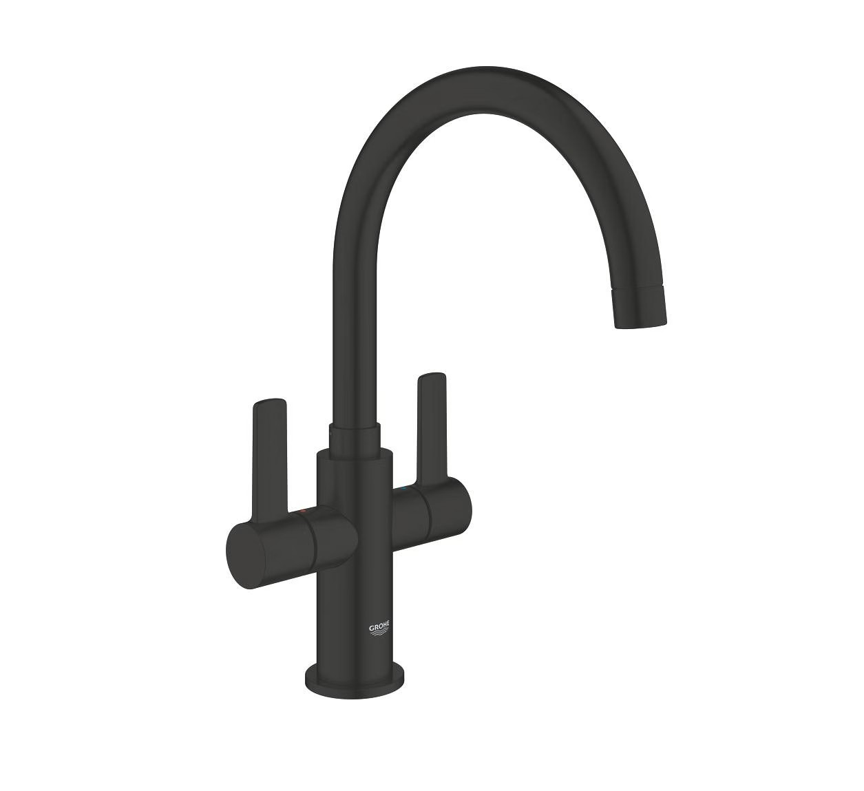 Grohe Eurosmart 2 Handle Sink Mixer – Matt Black