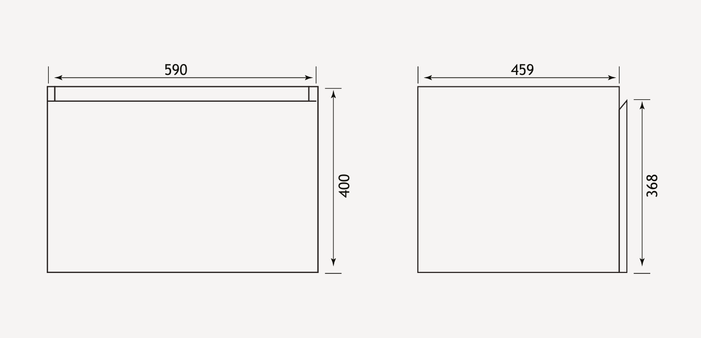 Eastbrook Badbury 600mm 1 Drawer Wall Hung Unit & Basin – Gloss White