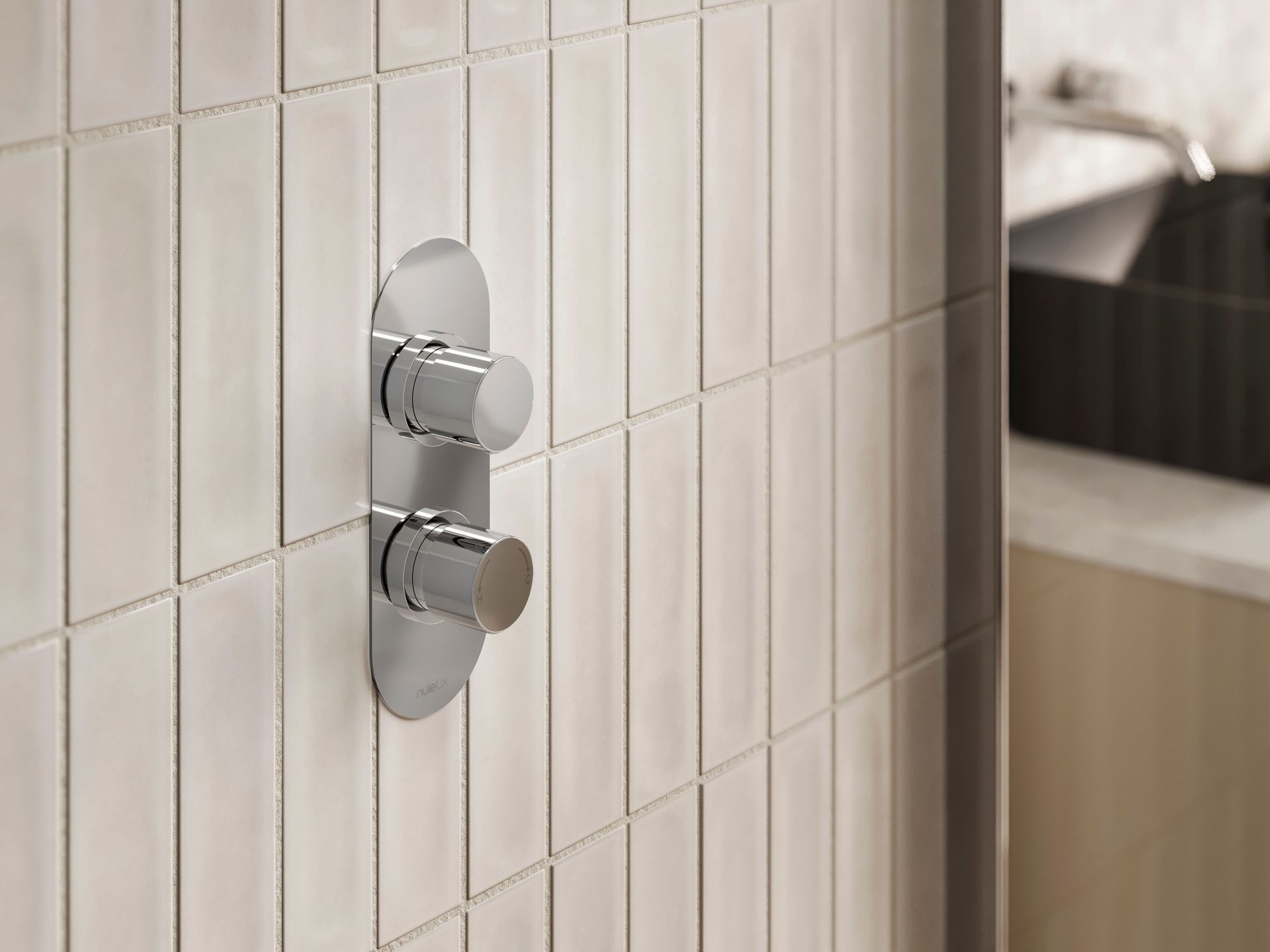Nuie Lux Steeple Single Outlet Thermostatic Shower Valve – Chrome