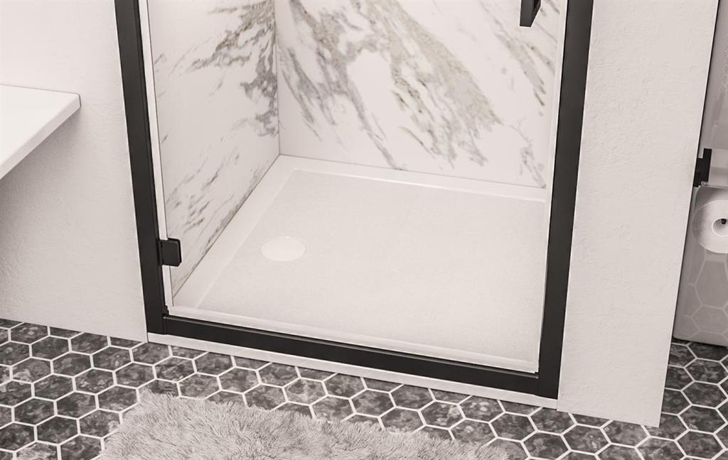 Eastbrook Corsair Anti-Slip Square 28mm Shower Tray – White