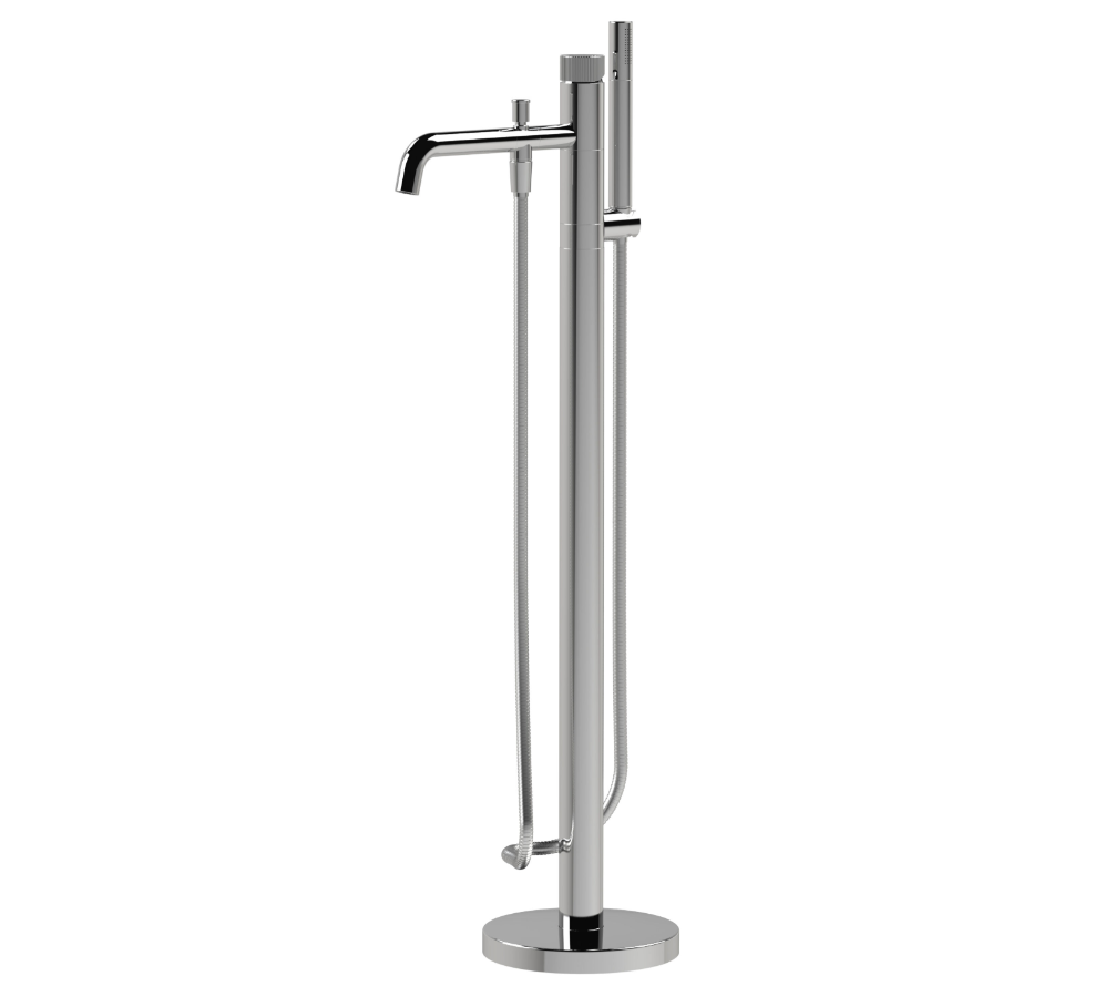 Nuie Lux Esker Freestanding Bath Shower Mixer – Chrome