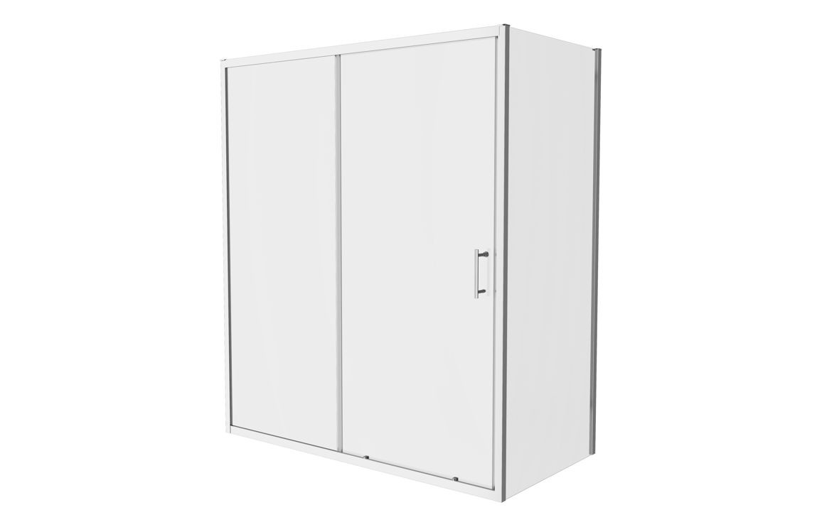 MyBathrooms Optimum Original Sliding Door Shower Enclosure – Chrome