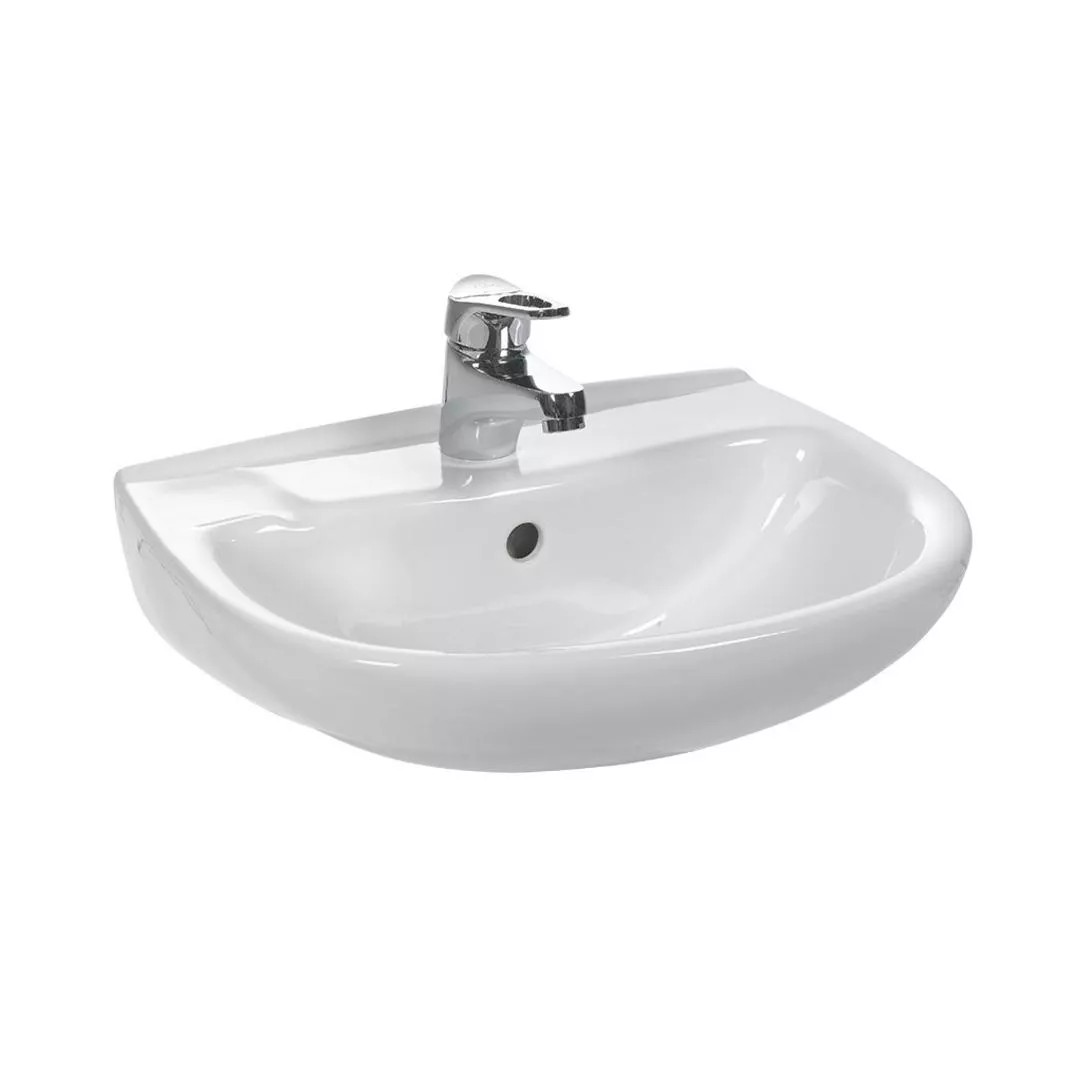 Eastbrook Kompact 450x350mm Cloakroom Basin with Overflow – White