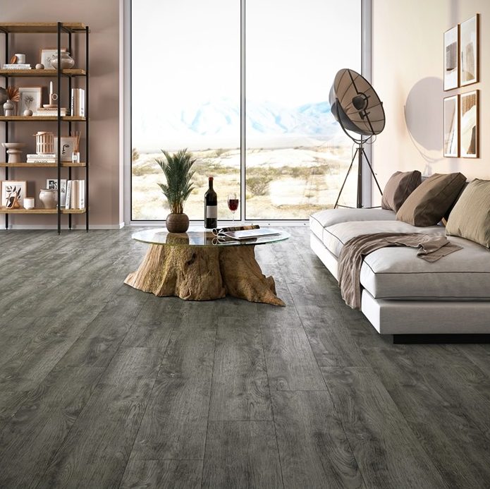 Abacus SPC Click Floor Planks 183x1220x6mm Dark Grey Oak