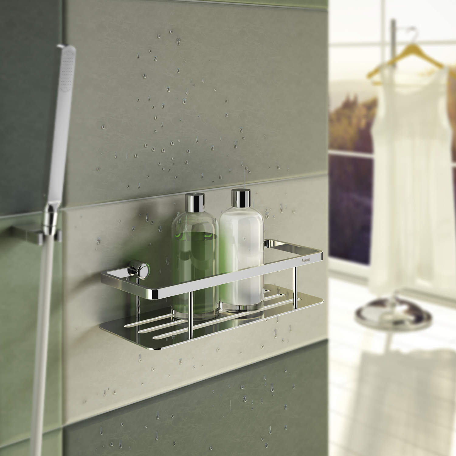 Smedbo Sideline Design Shower Basket 250x103mm – Chrome