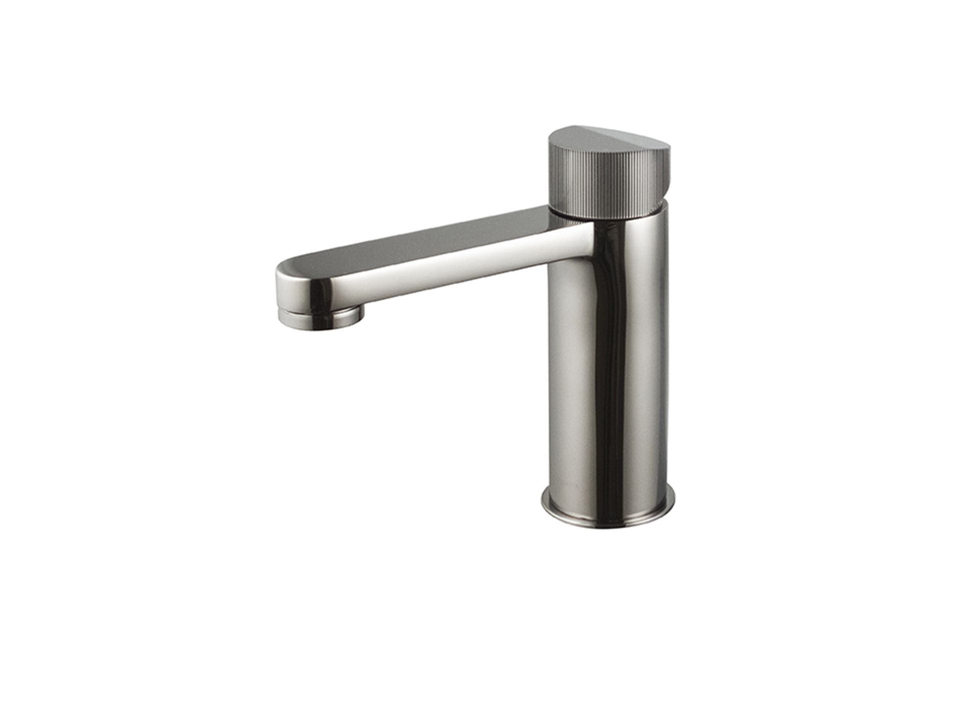Porcelanosa Noken Tono Basin Mixer Rib Handle – Titanium