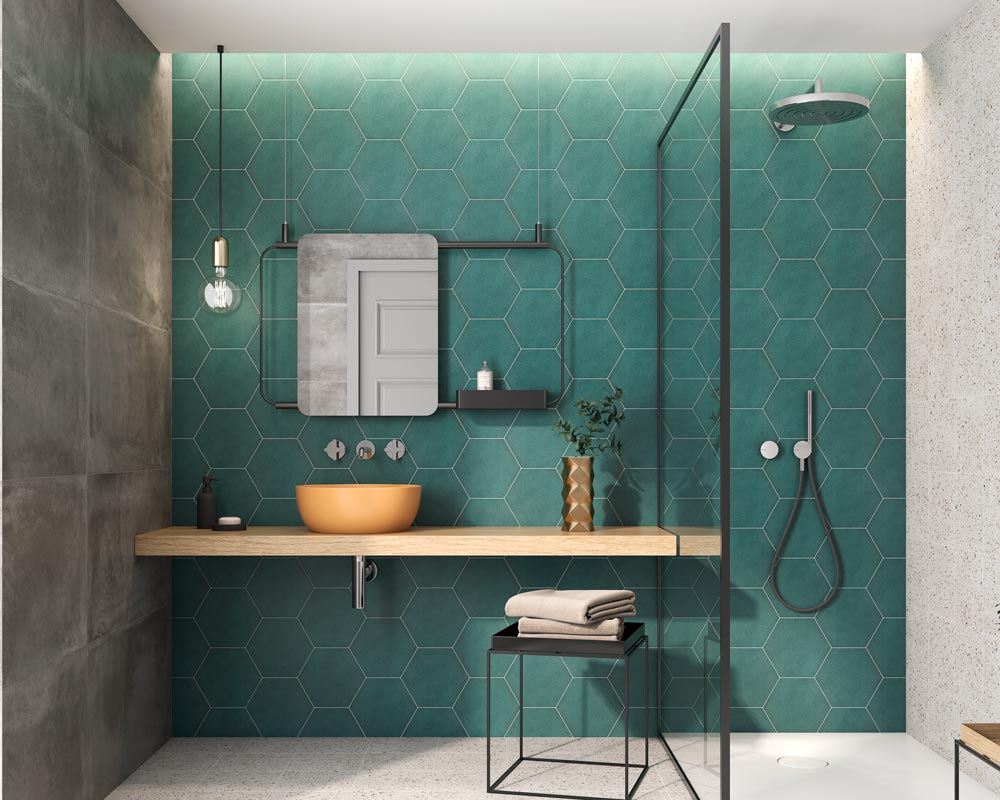 Mayfair Hexagon Vert Matt 228x198mm