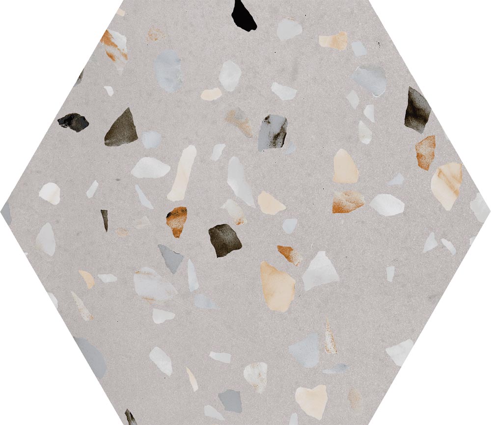 Doria Hex Greige Matt 258x290mm