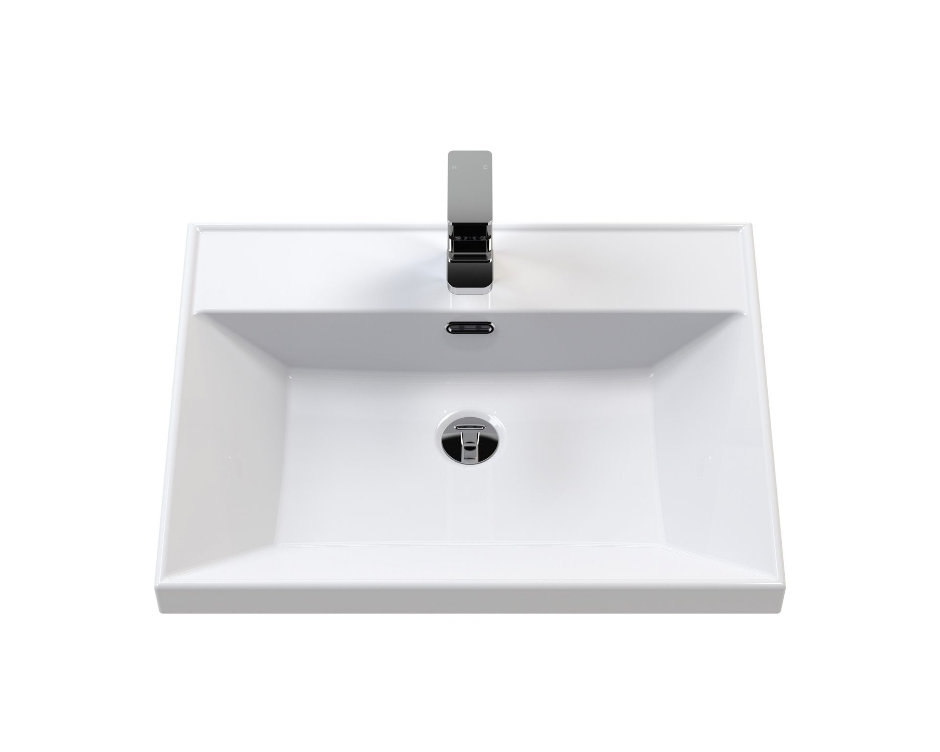 Hudson Reed Lille 600mm 1 Drawer Wall Hung Vanity Unit & Optional Basin – Graphite Grey