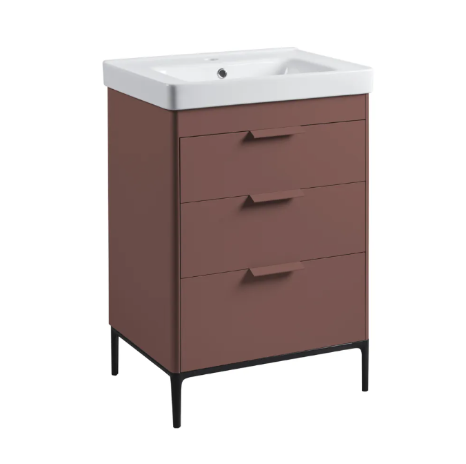 Roper Rhodes Fairmont 600mm Freestanding Vanity Unit & Basin – Terra