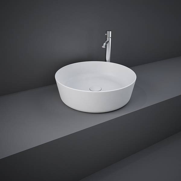 Rak-Feeling Countertop Round Basin – Matt White