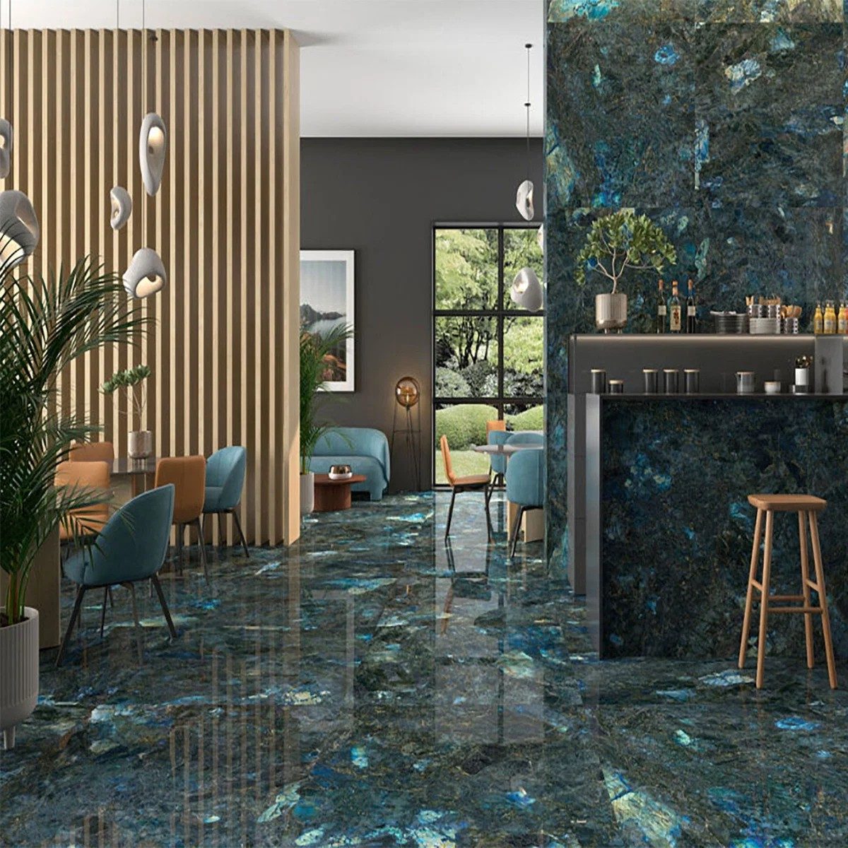 Labradorite Blue Tile 120×120