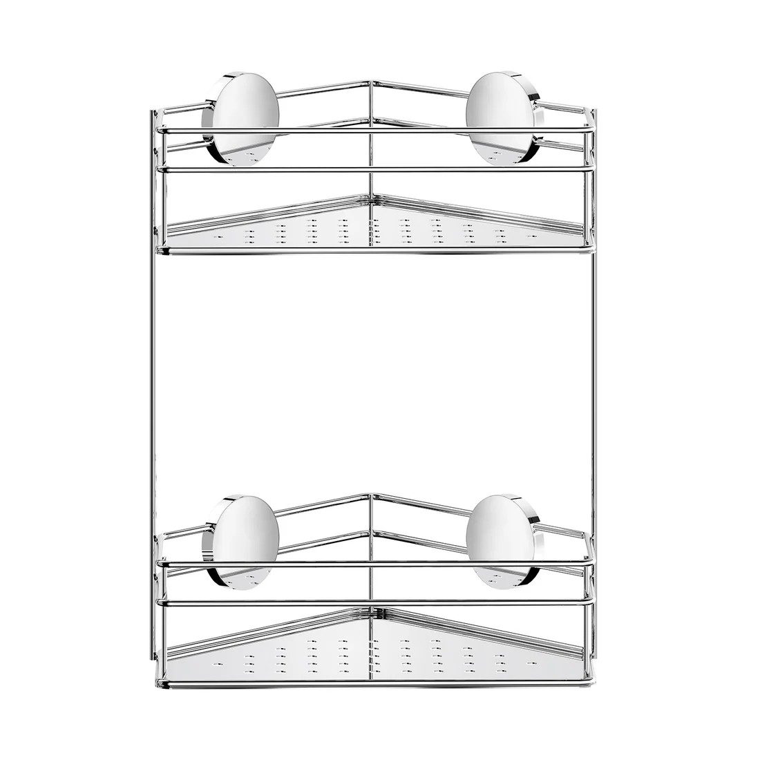 Smedbo Beslagsboden Self-adhesive Double Corner Shower Basket – Chrome