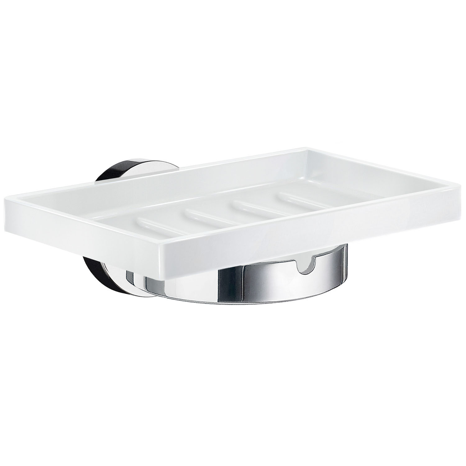 Smedbo Home Holder with Soap Dish – Chrome/Porcelain