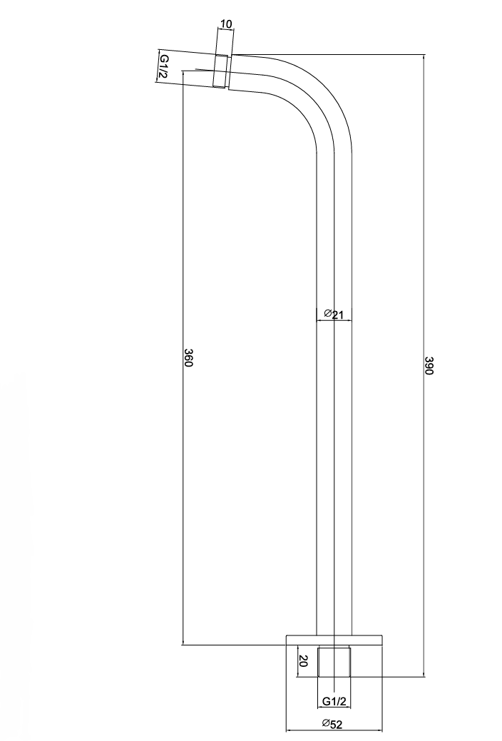 Eastbrook Meriden Concealed Valve, 300mm Shower Head & Wall Arm Bundle – Brushed Brass
