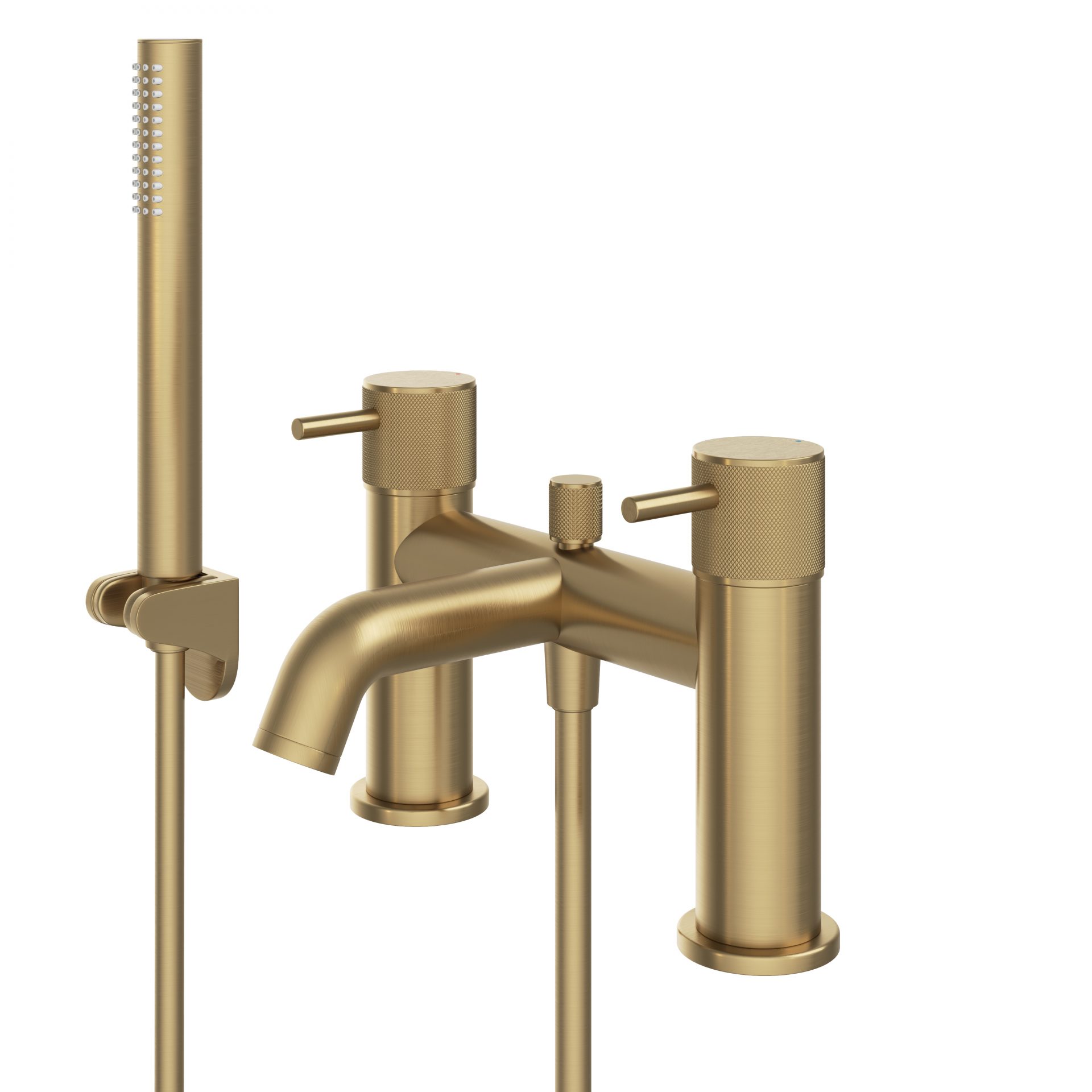 Abacus Iso Pro Deck Mounted Bath Shower Mixer – Brushed Brass