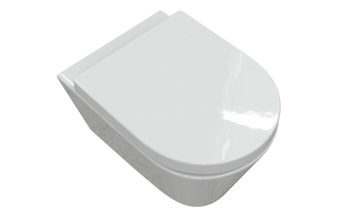 MyBathrooms Opus Swirlux Short Projection Wall Hung WC & Soft Close Seat