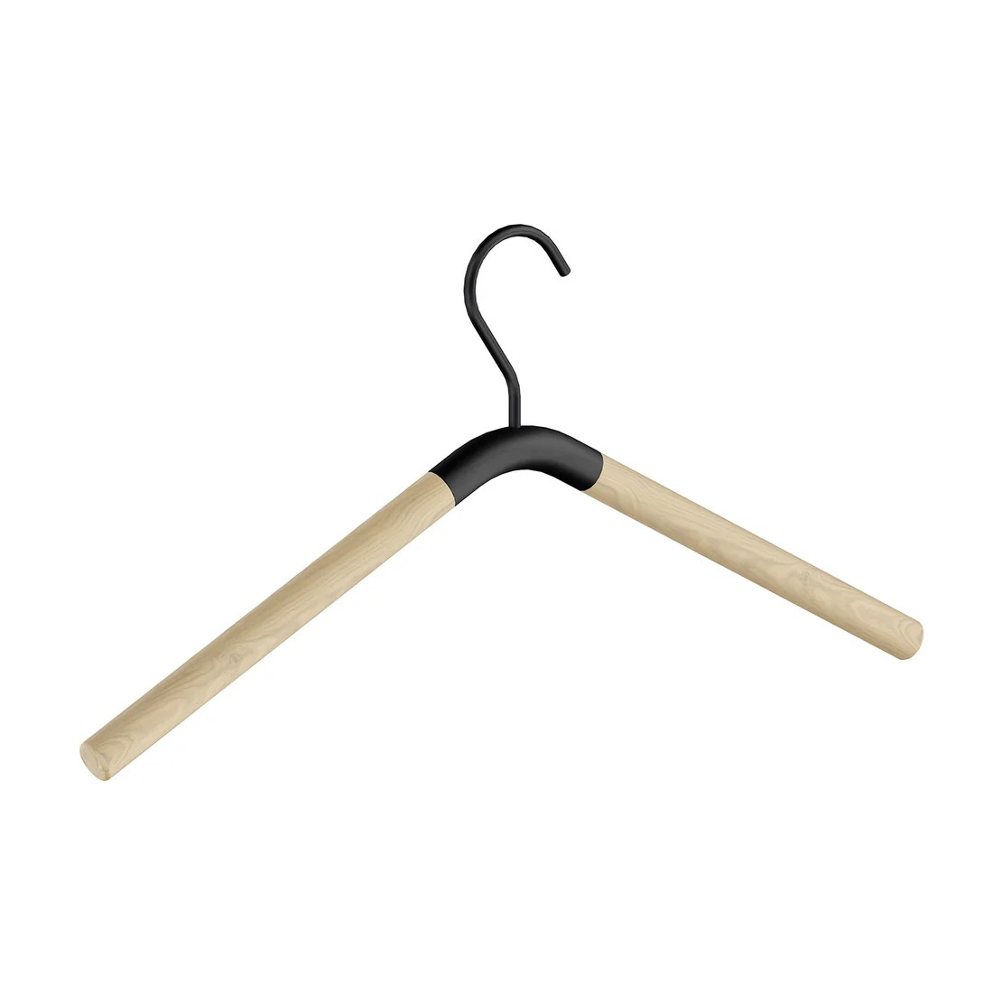 Smedbo Beslagsboden Clothes Hanger, Pair – Black and Beech
