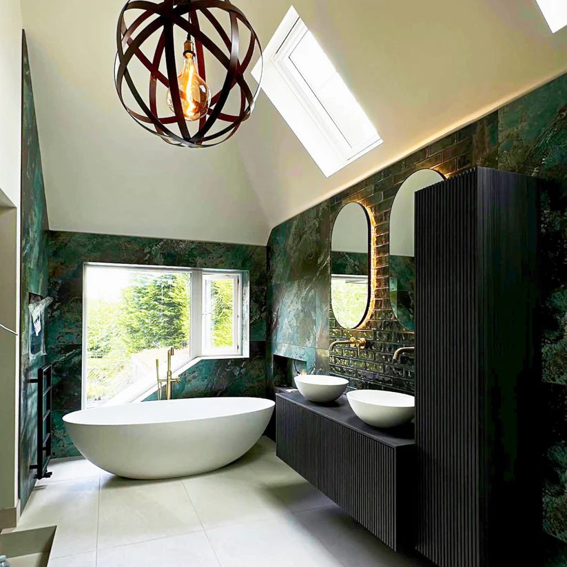 Metallic Blue Matt Shiny Detailing 600x1200mm