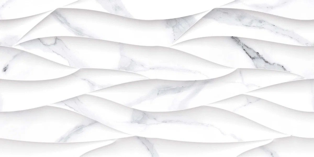 White Carrara Gloss Decor Tile 30×60
