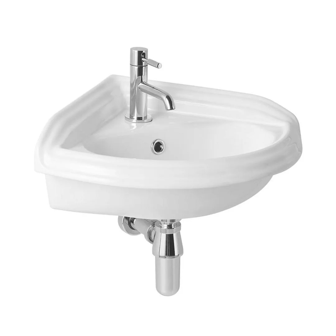 Eastbrook Tamarind 230x400mm Ceramic Corner Basin – White