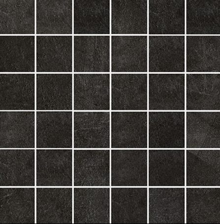 Abacus Lastra Dark Grey Matt Porcelain Mosaic 30x30cm