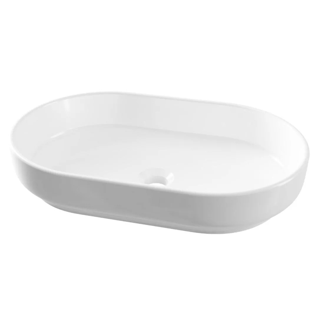 Eastbrook Linn 550x350mm Sit on Basin – White