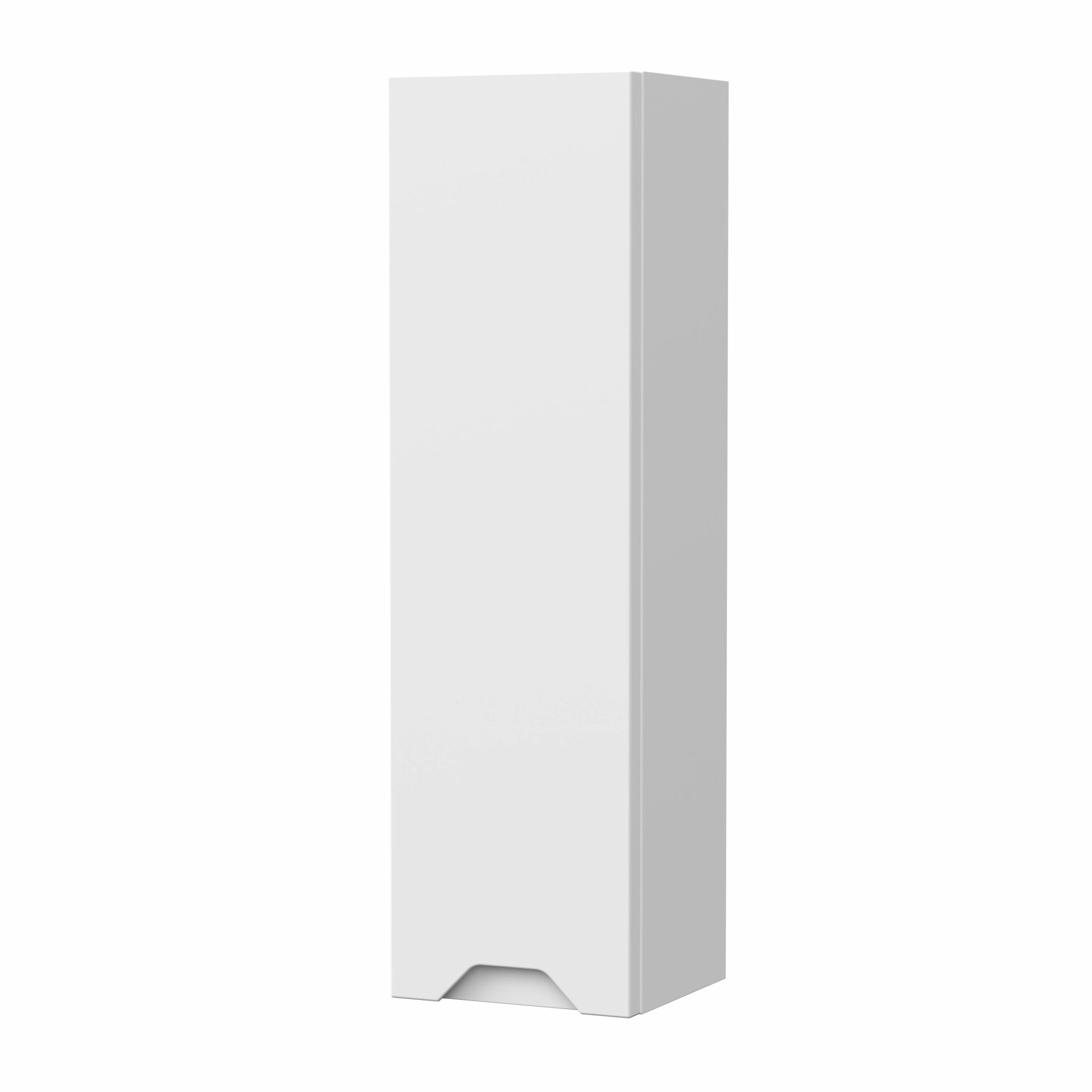 Nuie Lux Loave 200mm 1 Door Wall Hung Cabinet – Matt White