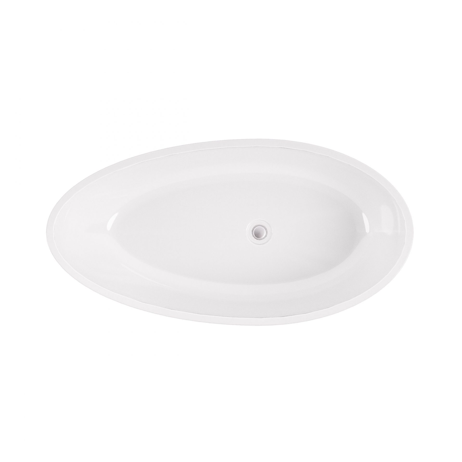 BC Designs Gio 1645mm Polished White Freestanding Bath