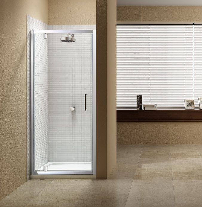 Merlyn Vivid Sublime 8mm Pivot Door Shower Enclosure – Chrome