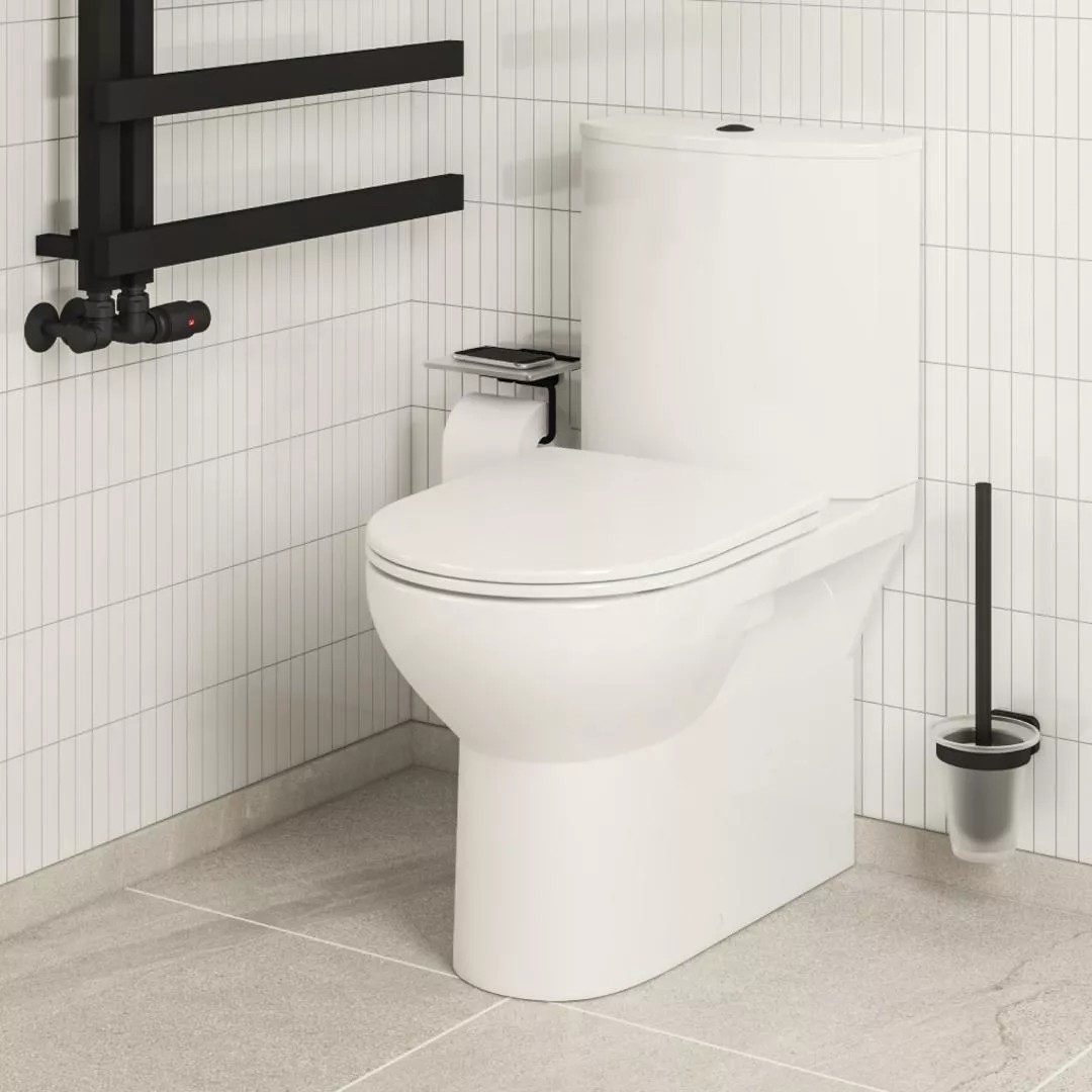 Eastbrook Langdon in a box Toilet Bundle with WC Pan, Cistern & Toilet Seat