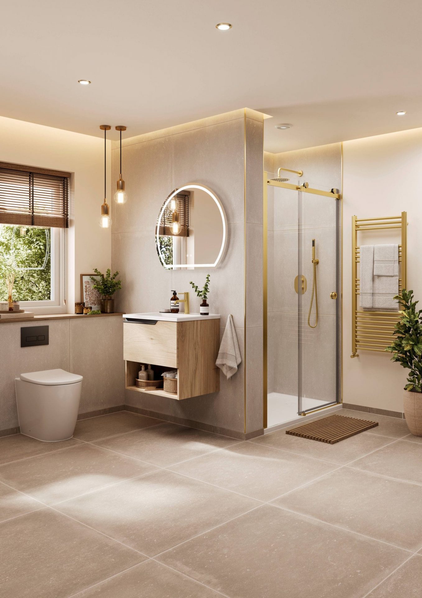 Aqua Rise LED Mirror with Bluetooth