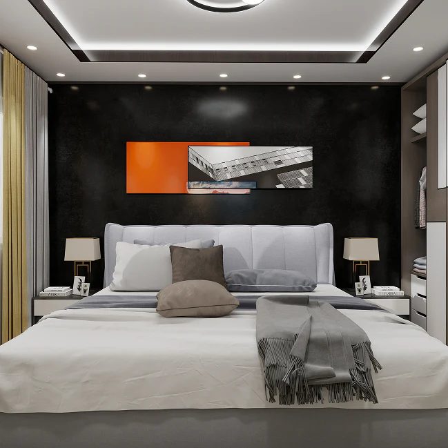 Vellura Wall Panel 2400x1000x10mm – Black Concrete