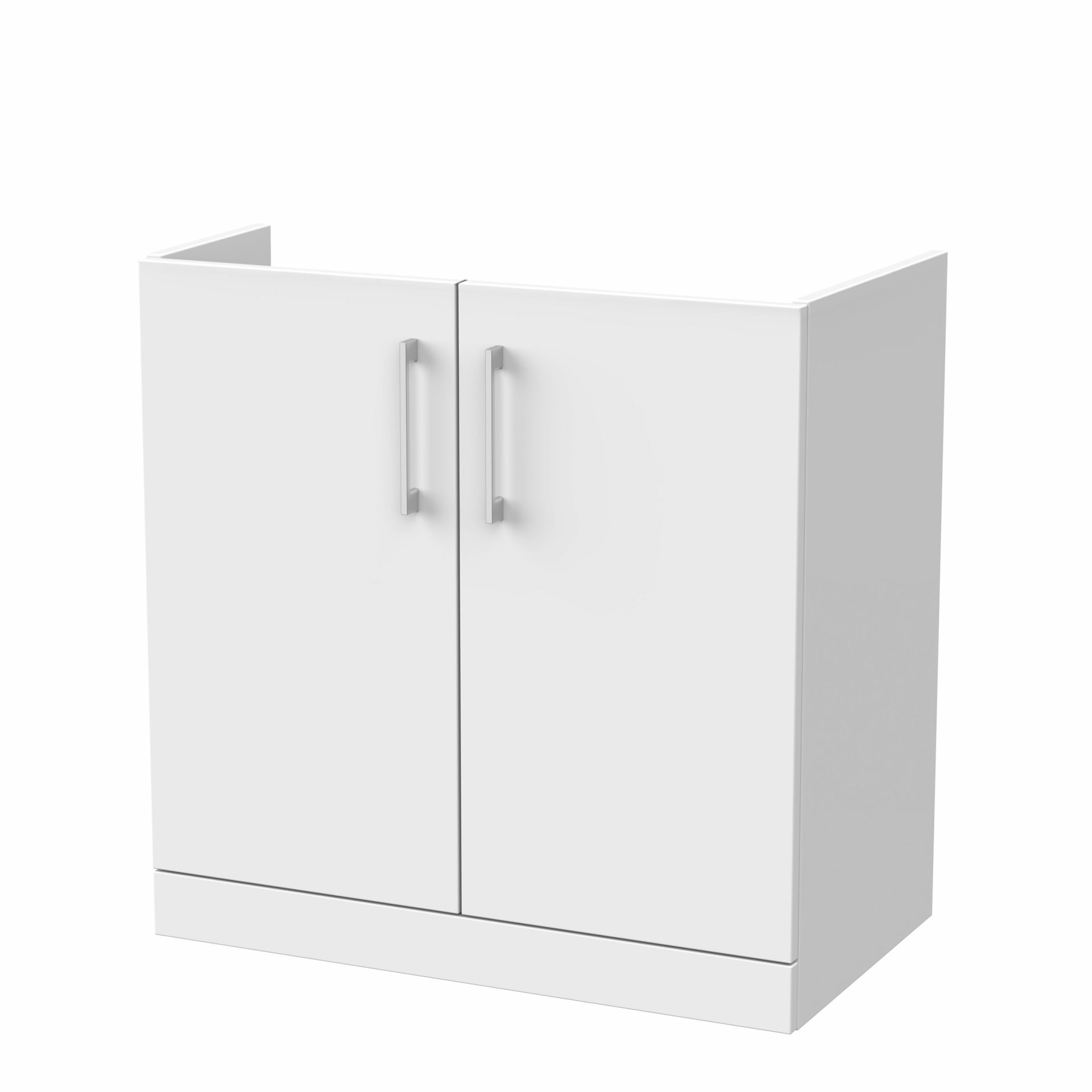 Nuie Lux Kivo 800mm 2 Door Floorstanding Vanity Unit – Matt White
