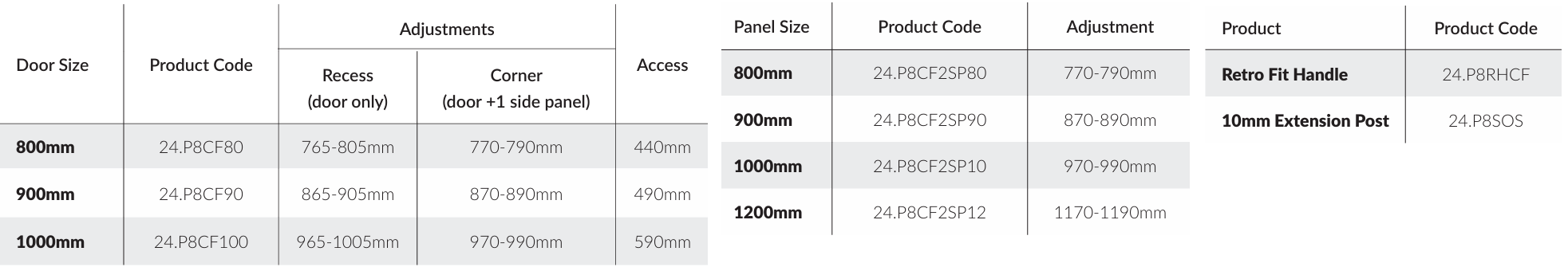 Kudos Pinnacle8 Centre Folding Doors Shower Enclosure – Chrome