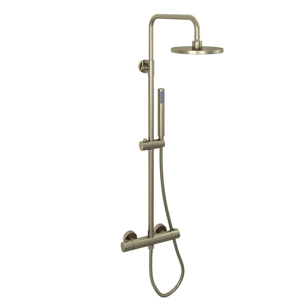 Eastbrook Meriden Round Telescopic Shower Set – Brushed Brass