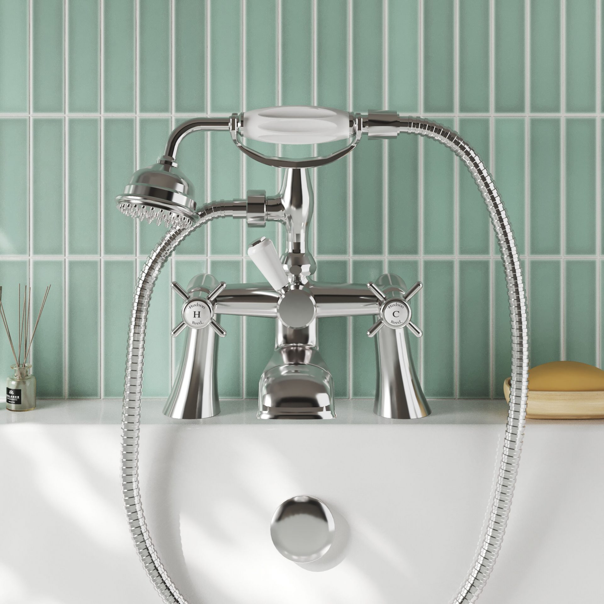 Nuie Beaumont Traditional 1/2″ Bath Shower Mixer – Chrome