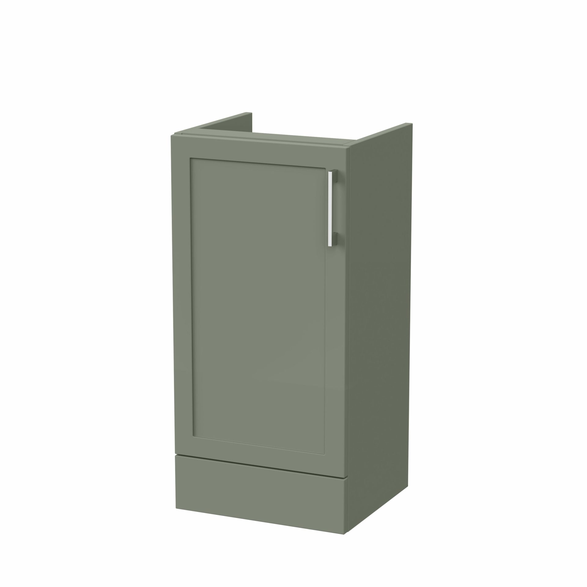 Nuie Lux Fable 400mm 1 Door Standard Floorstanding Base Unit – Fern Green